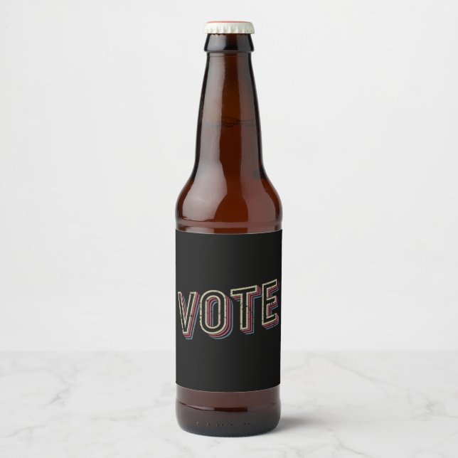 Rótulo Para Garrafa De Cerveja Voto Pró Escolha Presidente Eleição Feminista (Frente)