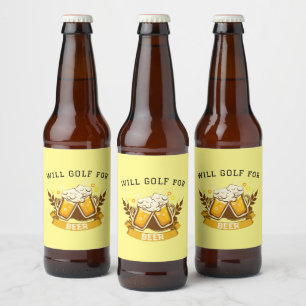 Rótulo Para Garrafa De Cerveja Will GOLF para cerveja personalizável