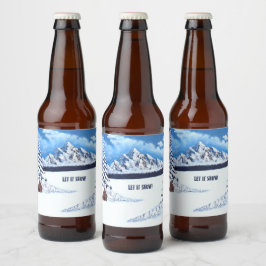 Rótulo Para Garrafa De Cerveja Wonder de inverno