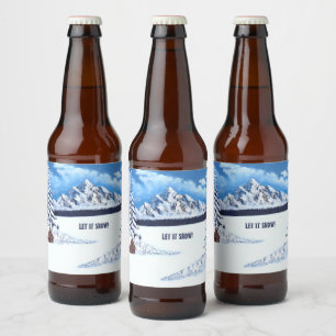 Rótulo Para Garrafa De Cerveja Wonder de inverno