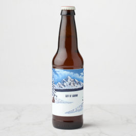 Rótulo Para Garrafa De Cerveja Wonder de inverno