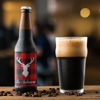 Xadrez e veado de Buffalo Vermelho | Presente de n