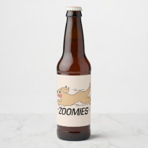 Rótulo Para Garrafa De Cerveja Zoomias de Cães Engraçadas