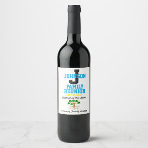 Rótulo Para Garrafa De Vinho Alguma reunião de família conhecida com alguma