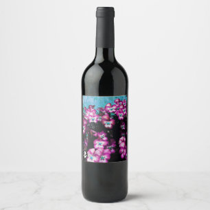 Rótulo Para Garrafa De Vinho Ameixa do ~ do amor perfeito de FʟᴏᴡPᴏᴡ  