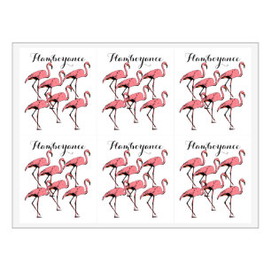 Rótulo Para Garrafa De Vinho Bonito Flamingos Flamboyance Labels