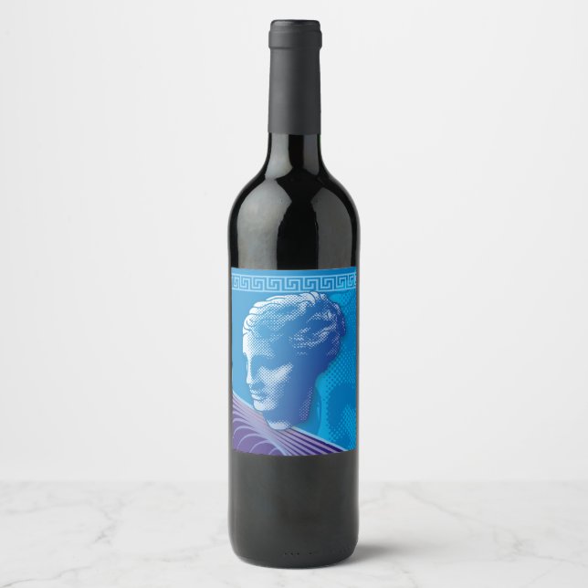 Rótulo Para Garrafa De Vinho Cabeça de Vênus (Frente)