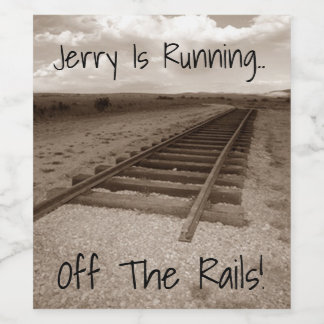 Rótulo Para Garrafa De Vinho Caracóis de Comboio de Aposentação Celebram Rótulo