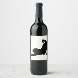 Rótulo Para Garrafa De Vinho Cat Stretch