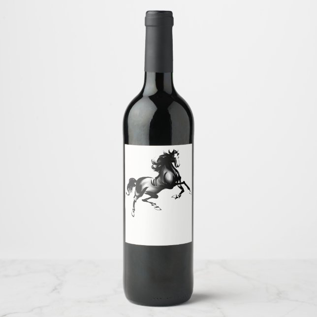 RÓTULO PARA GARRAFA DE VINHO CAVALO ESPIRITADO (Frente)