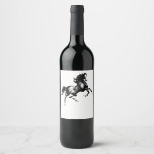 RÓTULO PARA GARRAFA DE VINHO CAVALO ESPIRITUOSO