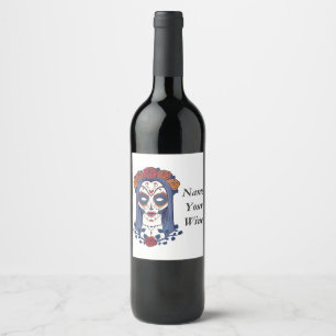 Rótulo Para Garrafa De Vinho Dia das Mulheres Mortas