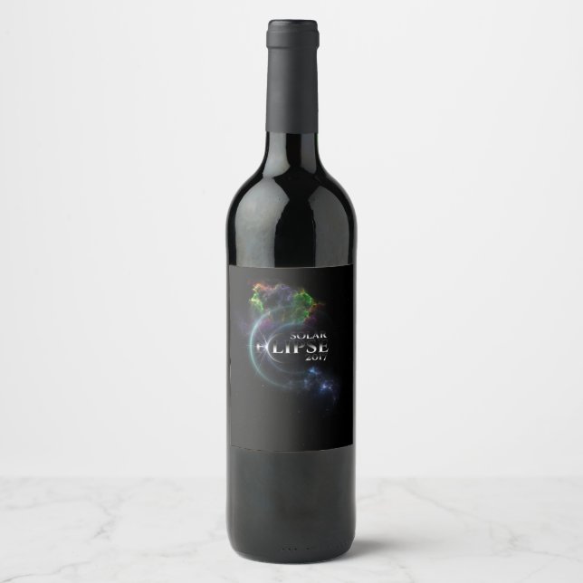 Rótulo Para Garrafa De Vinho Eclipse Solar 2017 (Frente)