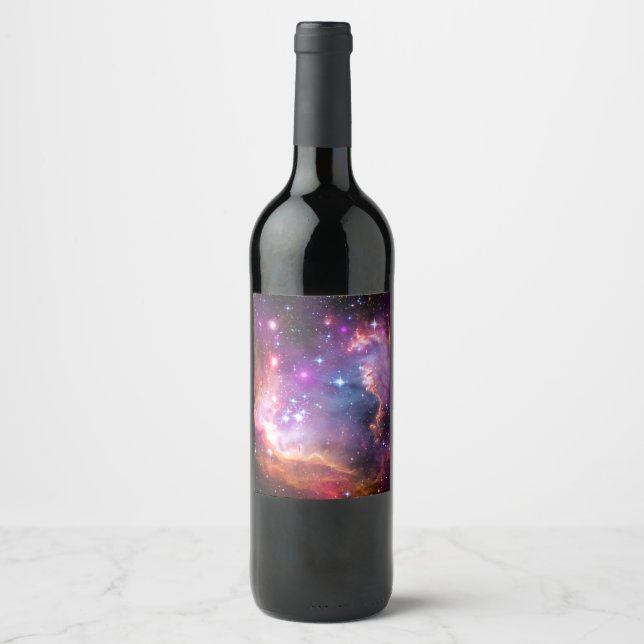 Rótulo Para Garrafa De Vinho Falln Angelic Galaxy (Frente)