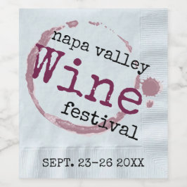 Rótulo Para Garrafa De Vinho Festival de vinho