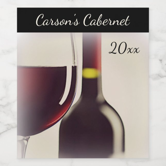 Rótulo Para Garrafa De Vinho Garrafa de vinho / Rótulo de Vinho de Vidro (Rótulo Único)