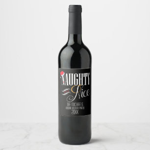 Rótulo Para Garrafa De Vinho Impertinente e agradável, festa natalícia