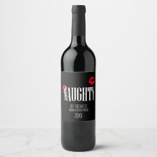 Rótulo Para Garrafa De Vinho Impertinente e agradável, festa natalícia