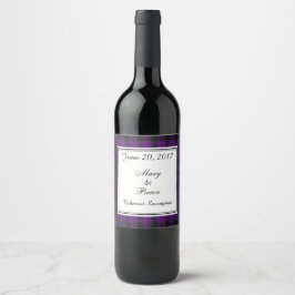Rótulo Para Garrafa De Vinho Laird Scottish Weding Wine Label