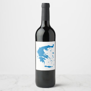 Rótulo Para Garrafa De Vinho Mapa da piscina