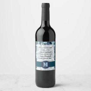 Rótulo Para Garrafa De Vinho Marinho