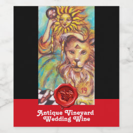 RÓTULO PARA GARRAFA DE VINHO OBJETIVOS DAS SOMBRAS PERDIDAS/DO VINHO DE CASAMEN