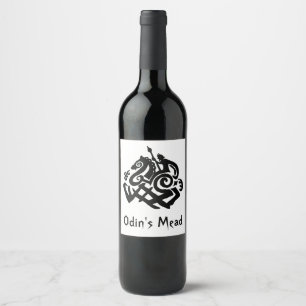 Rótulo Para Garrafa De Vinho Odin's Mead