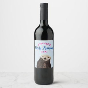 Rótulo Para Garrafa De Vinho Personalizado Incrível Vino/Breve