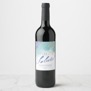 Rótulo Para Garrafa De Vinho Pintura moderna, saudação!