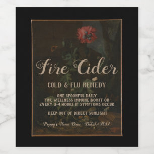 Rótulo Para Garrafa De Vinho Presente de Apothecary Jar da Vintage Personalizad