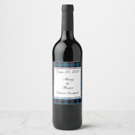Rótulo Para Garrafa De Vinho Rótulo de Vinho de Casamento Escocês Doméstico