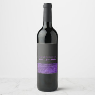Rótulo Para Garrafa De Vinho Rótulo de Vinho Elegante com Lantejoulas Glam Mode