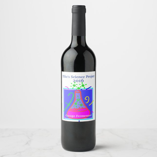 Rótulo Para Garrafa De Vinho Rótulo de Vinho Personalizado da Casa Humorística (Frente)