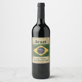 Rótulo Para Garrafa De Vinho Rótulo do Vinho Brasil