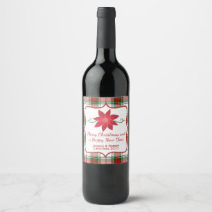 Rótulo Para Garrafa De Vinho Rótulo do Vinho Festivo de Férias de Xadrez