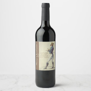 Rótulo Para Garrafa De Vinho Sr. Darcy Personalized Vinho Rotulagem de Jane