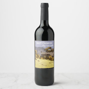 Rótulo Para Garrafa De Vinho Vinho Personalizado Van Gogh