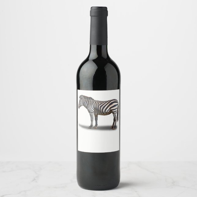 RÓTULO PARA GARRAFA DE VINHO ZEBRA (Frente)