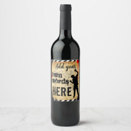 rótulo personalizado de garrafa de vinho casamento