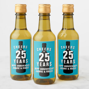 Rótulo Personalizado de Garrafa de Vinho Mini para