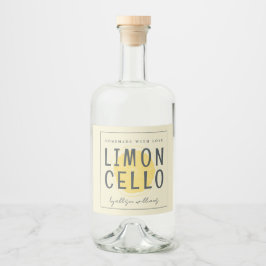 Rótulo Personalizado de Limoncello Caseiro