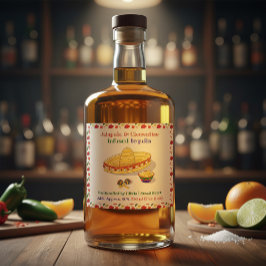 Rótulo Personalizado de Tequila Infundido com Jala