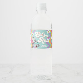 Rótulo Retro Rastreando Rótulos de Água do Arco-Ír