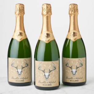 Rótulo Rustic Wedding Champagne