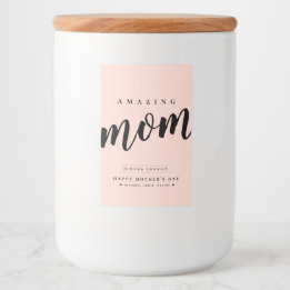 Rótulo Simples de Jar/Contentor Moderno para a Mãe