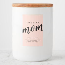Rótulo Simples de Jar/Contentor Moderno para a Mãe