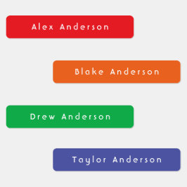 Rótulos adesivos Rainbow Skinny protetor d'água