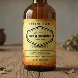 Rótulos Apothecary de Óleo Essencial