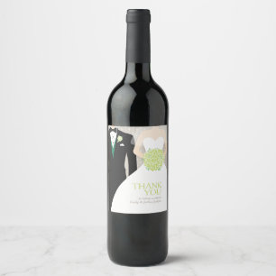 Rótulos de agradecimento de vinho personalizados v