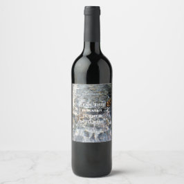 rótulos de água transformada em vinho